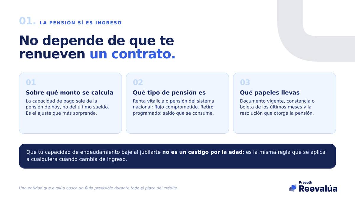 La pensión es un flujo estable. Lo que se ajusta es sobre qué monto se calcula.