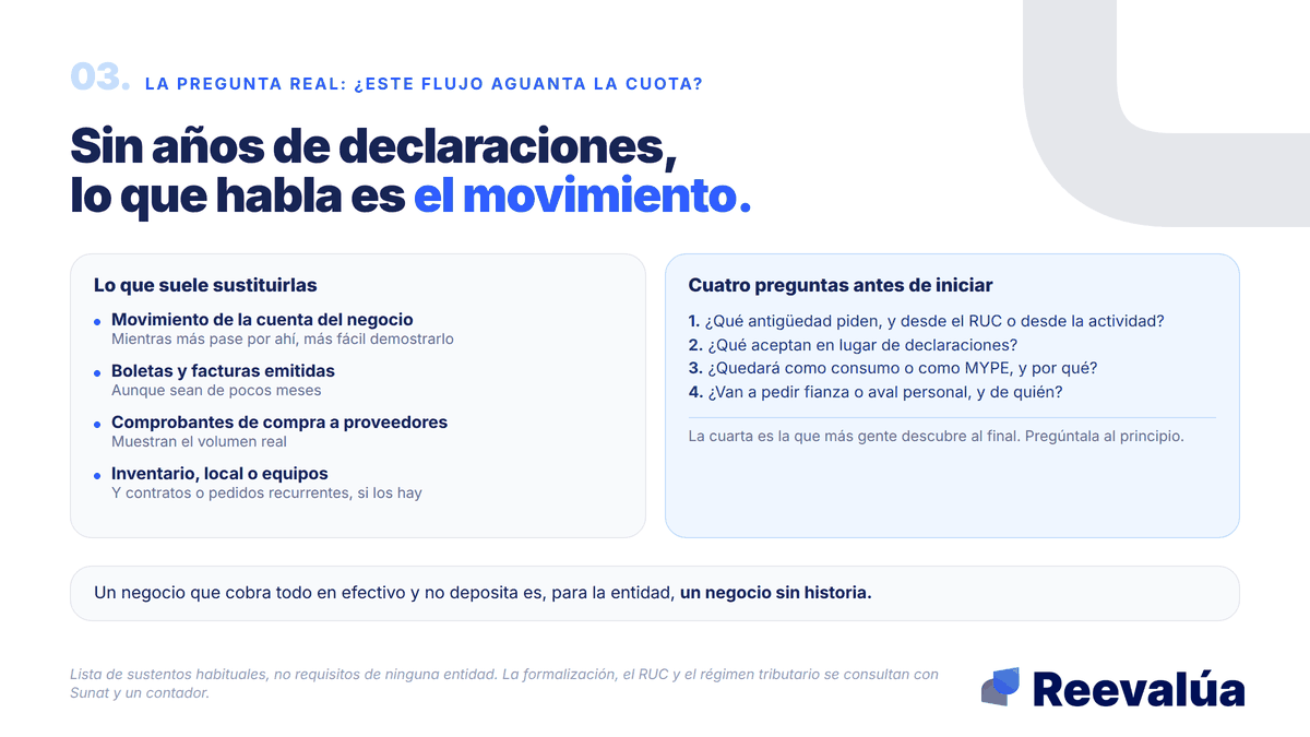 Sin años de declaraciones, lo que habla es el movimiento.