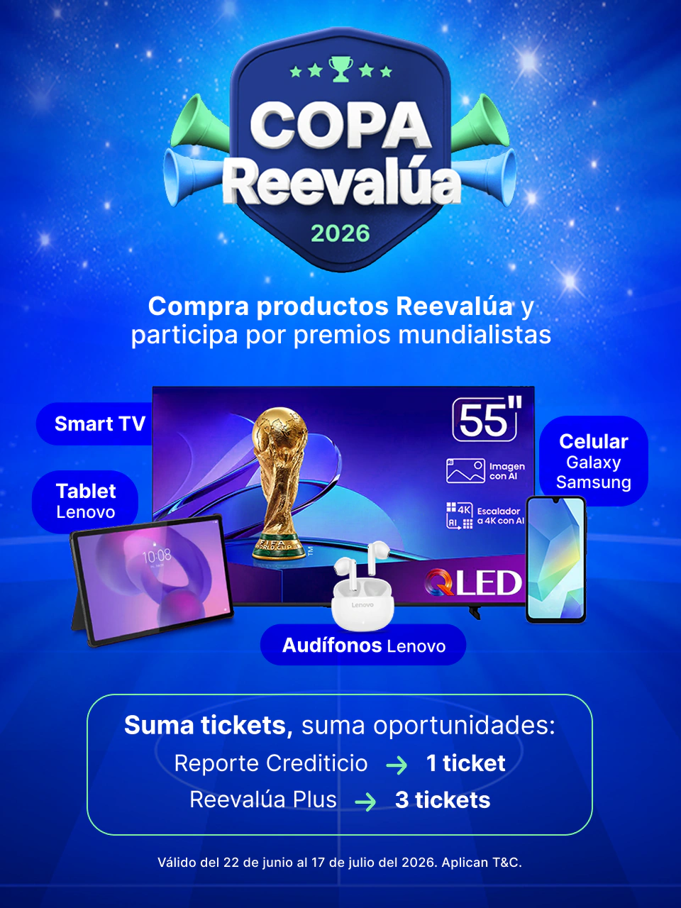 Copa Reevalúa 2026: compra productos Reevalúa y participa por premios mundialistas